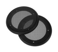 FUNNETOYU 2 Pièces Protection Haut Parleur Auto Couverture Noire Facile à Installer Protège Woofer et Subwoofer pour Audio Voiture