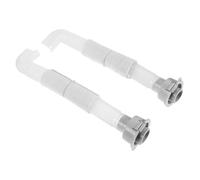 FUNNETOYU 2 pièces Raccord de Tuyau pour Machine à Laver de Connecteur Évacuation Étanche Plastique Raccord Angle pour Tuyau Eau Intérieur Installation Facile Compatible avec Plusieurs