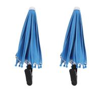 FUNNETOYU 2 Pièces Support Parapluie avec Base Clip et Poignée Flexible pour Téléphone Portable Portable en Voiture, Anti-éblouissement en Métal et Tissu pour Voiture et Voyage