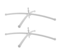 FUNNETOYU 2 Pièces Support pour Mobile Bébé pour Berceau, Bras Croix | Structure Stable, Installation Facile, Portée Suspendue Élargie, pour -nés et Nourrissons, Berceaux