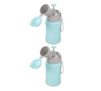 FUNNETOYU 2 Pièces Urinoirs Portables Étanches pour Garçon Fille et Adultes Lot de Urinoir Urgence Compact pour Voyage Camping Voiture Formation Propreté avec Bouteille Anti-fuite pour