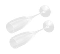 FUNNETOYU 2 pièces Verres à Vin Cristal Coupes Transparentes Élégantes pour Cocktails et Design et Réutilisable