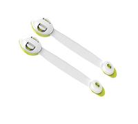 FUNNETOYU 2 pièces Verrous de Sécurité Garçon Fille Double Bouton Auto Adhésifs Protection pour Portes Réfrigérateur Tiroirs et Armoires Verrou Rotatif Facile à Utiliser Vert