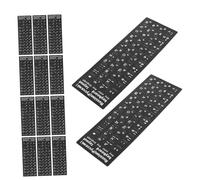 FUNNETOYU 20 Feuilles Autocollants Clavier Russe Noir Mat avec Lettres Cyrilliques Précises Faciles à Appliquer et Retirer pour Ordinateurs Portables et Bureaux Confort Tactile Amélioré