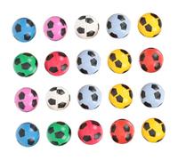 FUNNETOYU 20 pièces Balles Rebondissantes Caoutchouc Mixte Balle Football Miniature pour Fêtes Garçon Fille Sautant et Lot Bulk pour Jeux et Couleur Aléatoire Couleur Aléatoire