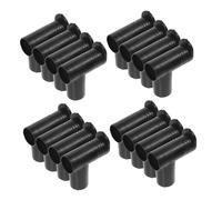 FUNNETOYU 20 Pièces Connecteurs pour Séchoir à Linge Angle Droit Accessoires de Support pour Barres de Séchage Double Voie Plastique Robuste Adaptés à Usage Intérieur et Extérieur