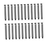FUNNETOYU 20 pièces Plaques de Ventilation Maille Métallique pour Boîtier Poussière pour Emplacement Pci Facile à Installer Compatible Matx et ATX Couverture Aération Arrière Noire