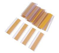 FUNNETOYU 20 pièces Porte-étiquettes Transparent PVC pour Rayonnage Supports Adhésifs pour Étiquettes de Prix Cartes de Classification pour Bureau et Stockage