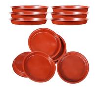 FUNNETOYU 20 Pièces Soucoupe Ronde pour Pots de Fleurs en PP | Utilisation Intérieure et Extérieure, Pratique et Anti-usure, Ne Se Déforme Pas Facilement ni Ne Casse