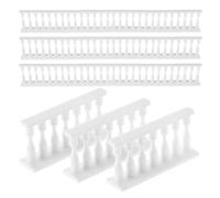 FUNNETOYU 24 Mini Clôtures en Résine Blanche Bordure Féerique Miniature à Colonnes Romaines 24 Pièces pour Décoration de Jardin Miniature Table à Sable Mobilier et Diorama de Maison de