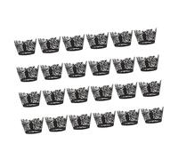 FUNNETOYU 24 pièces Décorations de Gâteau Halloween Papier Creux de Toile Araignée Caissettes Cupcake Légères et pour Fête Immersive Ornement Cupcake Halloween