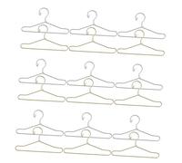 FUNNETOYU 24 Pièces Petites Cintres De Poupée Organisateur De Robe De Maison De Poupée Cintre De Vêtements Miniatures Accessoires De Garde-Robe Miniature De Robe