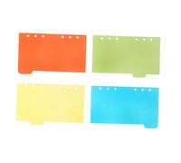 FUNNETOYU 25 pièces Intercalaires Colorés pour Carnet à Anneaux Carton Résistant Recharge pour Cahier Spiralé Couleurs Ensemble pour Bureau et Voyage