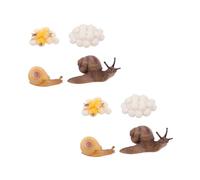 FUNNETOYU 2ensembles Cycle De Vie Escargot Figurines Animaux Jouets Garçon Fille Décoration Maison Ornements Éducatifs