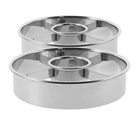 FUNNETOYU 2pcs Moule à Pâtisserie Réutilisable en Acier Inoxydable, Emporte-pièce à Beignets Rond Facile à Nettoyer pour Fête D'anniversaire et Rassemblements