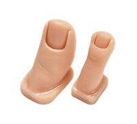 FUNNETOYU 2pcs Silicone Toe Model with Realistic Texture for Nail Practice and Nail Art Carving, Ideal for Acrylic Nails and Nail Art Painting