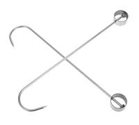 FUNNETOYU 2pièces Crochets pour Viande Acier Inoxydable Lot pour Fumoir Barbecue et Séchage de Bacon Poulet et Jambon
