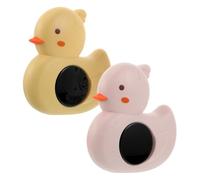 FUNNETOYU 2pièces Thermomètre Bain Garçon Fille Flottant Forme Canard Indicateur Température Eau Né Nourrisson Piscine Spa