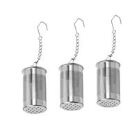 FUNNETOYU 3 pièces Filtre à Thé Inox Acier Inoxydable Infuseur Créatif avec Tamis Mailles Fines Facile à Utiliser pour Infusion Maison