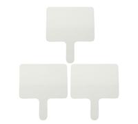 FUNNETOYU 3 Pièces Pagaies de Réponse Double Face Effaçables à Sec Ardoises Blanches Portables à Main pour Classe Tableaux Effaçables pour Jeux Cours Anglais et Mathématiques Interaction