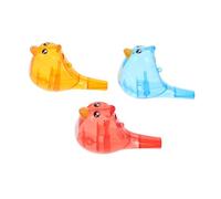 FUNNETOYU 3 pièces Sifflets Musicaux pour Tout Petits Jouets Instruments à Vent pour Garçon Fille Entraînement Muscles Oraux Set Couleurs Rouge Jaune Bleu Fête et Bain