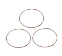 FUNNETOYU 3 pièces Support pour Plateau Tournant Micro Ondes Roulettes Résistantes à Lusure Accessoire pour Chauffe Plat Verre Support Rotatif pour Cuisson Homogène
