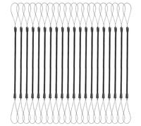 FUNNETOYU 30 Pièces Lanière Spirale en Plastique Noir pour Stylet Structure à Ressort, Prévention des Pertes et Organisation Facile, pour Tablette et Bureau