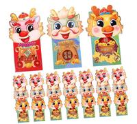 FUNNETOYU 36 Pièces Dragon Packets Money Pouches For Chinese Year Festival Traditional Paper Envelopes Luck Gift Holder