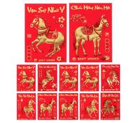 FUNNETOYU 360 Pièces Spring Festival Envelopes Year Of The Horse Vietnamese Text Chinese Lucky Money Packets For Wedding And Lunar Year