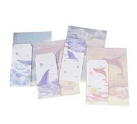 FUNNETOYU 4 Ensembles Papier à Lettre Style Chinois Rétro avec Enveloppes Assorties Set de Créatifs avec Motifs Délicats pour Correspondance Cadeaux et Notes Élégantes