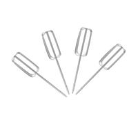 FUNNETOYU 4 Pièces Accessoire Batteur Électrique Acier Inoxydable et Batteur à Main pour Mélange Rapide et Précis Compatible avec Perceuses Électriques