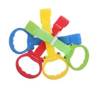 FUNNETOYU 4 Pièces Aide Mise Debout pour Garçon Anneau de Marche Poignées Appui pour Parc Outil Apprentissage Anneaux Colorés pour Lit