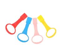 FUNNETOYU 4 pièces Anneaux de Traction pour Lit Garçon Fille Aide à Léquilibre et Soutien pour Apprentissage Debout Anneaux Suspendus Colorés Rouge Jaune Bleu Rose Faciles à Saisir et