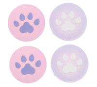 FUNNETOYU 4 pièces Capuchons de Pouce Silicone Chat Lumineux pour Manette Switch Grip Confortable et Antidérapant Accessoires de Remplacement pour Jeu Précis et Ergonomique