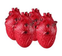FUNNETOYU 4 pièces Décorations Halloween Cœur Sanglant Faux Organes Réalistes pour Maison Hantée Fête Effrayante Ambiance Horreur