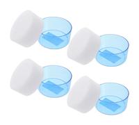 FUNNETOYU 4 Pièces Éponge Humidificatrice pour Doigts Compacte et Portable pour Comptage Au Bureau Tampons Humides Polyvalents pour Gestion de Documents et Caissiers