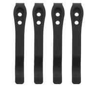 FUNNETOYU 4 Pièces Gaine Arrière En Acier Inoxydable Outils Clip Métallique Clip Fixation Plinthe Cuisine Mini Clamp Metal Pince De Serrage Ultra Résistants Black