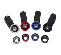 FUNNETOYU 4 Pièces Kit Lentilles Téléphone Portable Fish Eye Macro Angle Clip Photographie Mobile Voyage et Événements