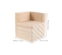 FUNNETOYU 4 Pièces Lot de 4 Pieds de Lit en Bois Massif 6X6 CM, Rehausseurs de Berceau 5 CM, Support Stable Antidérapant pour Meubles Bébé, Compatibles Lits pour Nourrissons et Tout-Petits,