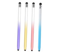 FUNNETOYU 4 Pièces Lot de Stylets Tactiles pour Appareils Mobiles et Téléphones Double Pointe Silicone Haute Sensibilité pour Écriture Dessin et Jeux Compatible avec Écrans Tactiles Variés