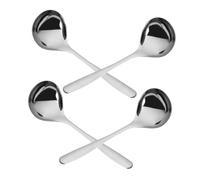 FUNNETOYU 4 pièces Louche à Soupe Inox Capacité pour Cuillère Service Acier Inoxydable Tête pour Mélanger Sauces et Ragoûts Ustensile de Cuisine Facile à Nettoyer Lot