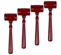FUNNETOYU 4 pièces Marteau de Juge Bois Marteau Léger avec Clair pour Salle Audience Outils Créatifs pour Ventes Aux Enchères