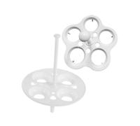 FUNNETOYU 4 pièces Support de Cuisson Vapeur pour Œufs Résistant Chaleur Compatible avec Pots de Santé Plateau Polyvalent pour Cuisson Uniforme et Gain de Place