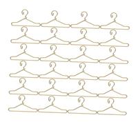 FUNNETOYU 40 Pièces Mini Doll Clothes Hangers Doré Organisateur Robuste pour Poupées et Maisons de Poupées Accessoires Miniatures pour Garde Robe Rangée