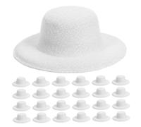FUNNETOYU 40 Pièces Miniature Top Hats for DIY Crafts Small Doll Caps Doll Headwear Creative Handmade Accessories for Party and Art Projects