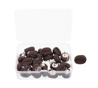 FUNNETOYU 40 Pièces Punaise de Grain de café décoration Clips de Photo décoratifs punaises Mignonnes Coffee