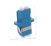 FUNNETOYU 5 pièces Adaptateur Lc à Lc pour Fibre Optique Connecteur de Fibre Simplex Plastique Coupleur Séparé pour Raccordement Stable et Rapide Compatible Réseau et Câbles Patch