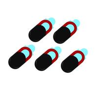 FUNNETOYU 5 pièces Cache Webcam Ultra-Mince pour Téléphone et Ordinateur Portable Protecteur Appareil Photo Pratique et Multifonction Protection Vie Privée Anti-Hacking