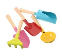 FUNNETOYU 5 Pièces Kit Garçon Fille Outils de Jardinage Mini Pelle Râteau Trowel pour Plage et Jardin Jouets Extérieurs Adaptés Aux Petits pour Creuser et Jardiner