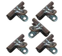 FUNNETOYU 5 Pièces Lot de Pinces Bulldog Vintage Fer Bleu Rétro Clips de Reliure Multifonctions pour Photos Dossiers Notes et Affichage Décoratif
